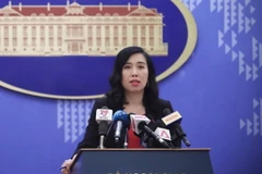 Người Phát ngôn Bộ Ngoại giao Việt Nam Lê Thị Thu Hằng. (Ảnh: TTXVN phát)