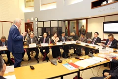 Phó Thủ tướng Vương Đình Huệ tham dự các hoạt động của VELP 2018 tại Đại học Harvard và làm việc tại thành phố Boston. (Ảnh: TTXVN phát)