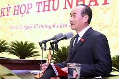 Ông Vũ Xuân Cường, Phó Bí thư Thường trực Tỉnh ủy Lào Cai, Chủ tịch Hội đồng Nhân dân tỉnh Lào Cai khóa XVI, nhiệm kỳ 2021-2026. (Ảnh: Quốc Khánh/TTXVN)