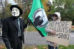 Biểu tình tại Ottawa, Canada ngày 15/10. (Nguồn: AP)