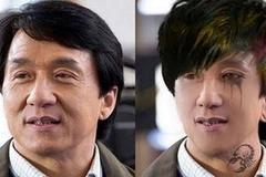 Thành Long trước và sau khi được "đụng dao kéo." (Nguồn: Internet)