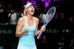 Sharapova đã có chiến thắng thứ 2 liên tiếp tại WTA Finals 2015. (Nguồn: Getty Images)