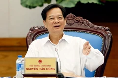 Thủ tướng Nguyễn Tấn Dũng phát biểu kết luận phiên họp. (Ảnh: Đức Tám/TTXVN)