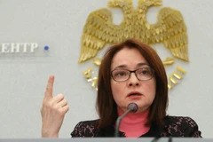 Thống đốc Ngân hàng Trung ương Liên bang Nga Elvira Nabiullina. (Nguồn: AP)