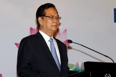 Thủ tướng Nguyễn Tấn Dũng phát biểu tại hội nghị. (Ảnh: Đức Tám/TTXVN)