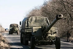 Pháo cỡ nòng dưới 100mm của Ukraine. (Nguồn: AP)