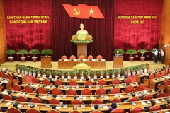 Toàn cảnh bế mạc Hội nghị. (Ảnh: Trí Dũng/TTXVN)