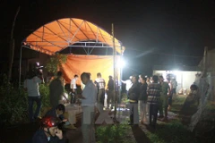 Hiện trường vụ thảm sát. (Ảnh: Nguyễn Hoài Nam/TTXVN)