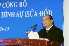 Phó Thủ tướng Nguyễn Xuân Phúc phát biểu ý kiến. (Ảnh Nguyễn Dân/TTXVN)