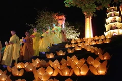 Lộng lẫy chùa Thiên Mụ. (Ảnh: Quốc Việt/Vietnam+)