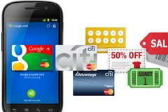 Khách hàng của Google Wallet có thể sử dụng điện thoại giao dịch tại các cửa hàng. (Nguồn: Internet)