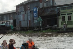 Một đoạn sông Mekong tại Cần Thơ. (Ảnh minh họa: Thanh Vũ/TTXVN)