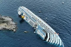 Chiếc tàu bị chìm Costa Conconrdia. (Nguồn: Internet)