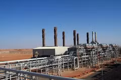 Cơ sở khí đốt ở In Amenas thuộc sa mạc Sahara, cách Algeria 1300km về phía đông nam. (Nguồn: AFP/TTXVN)