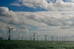 Một trang trại điện gió trên biển. Ảnh minh họa. (Nguồn: AFP/TTXVN)