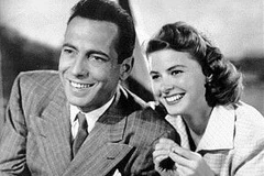 Hai diễn viên chính trong bộ phim "Casablanca" - công chiếu năm 1942. (Nguồn: Internet)