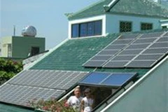 Một ngôi nhà ở TP.HCM sử dụng pin điện mặt trời cho sinh hoạt, đây là đối tượng mà Quỹ Phát triển năng lượng sạch Mekong Brahmaputra nhắm tới. (Nguồn: Internet)