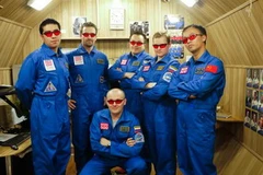 Phi hành đoàn tham gia dự án "Sao Hỏa-500" trong khuôn khổ chuyến bay thử nghiệm 520 ngày đêm. (Nguồn: Mars500)
