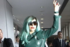 Gaga tới Nhật Bản để tham gia biểu diễn từ thiện hồi tuần trước. (Nguồn: Reuters)