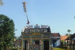 Cây nêu ngày Tết. (Ảnh: Internet)