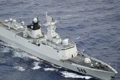 Ảnh chụp tàu Trung Quốc cách đảo Miyako của Nhật Bản 140km về phía Đông vào ngày 22/6. (Nguồn: Kyodo) 