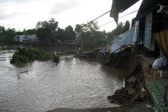 Khu vực bị sạt lở. (Nguồn: Internet)