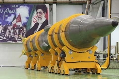 Tên lửa Sejil 2. (Ảnh: Reuters)