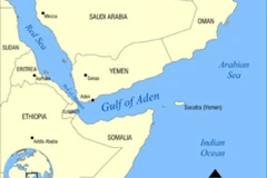Vịnh Aden - "điểm nóng" của nạn cướp biển. (Ảnh: en.wikipedia.org)