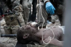 Người chết do động đất ở Haiti hồi tháng 1/2010. (Nguồn: AFP/TTXVN)