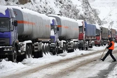 Tuyết rơi nặng hạt tại tỉnh Sơn Tây, Trung Quốc ngày 12/11. (Ảnh: Reuters)