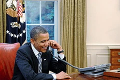 Tổng thống Mỹ Obama đã có cuộc điện đàm trực tiếp với Tổng thống Palestine Abbas để thảo luận về vấn đề Israel-Palestine. Ảnh minh họa. (Nguồn: Daylife)