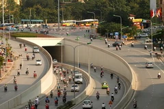 Hầm đường bộ Kim Liên được tài trợ nhờ vốn ODA của Nhật Bản. (Ảnh minh họa: Anh Tôn/TTXVN)