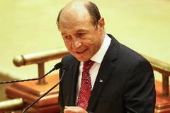 Tổng thống Romania Basescu. (Nguồn: AFP/TTXVN)