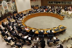 Toàn cảnh cuộc họp của Hội đồng bảo an LHQ ngày 22/3. (Nguồn: THX/TTXVN)