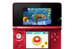 Trò game Super Mario 3D Land trên thiết bị 3DS. (Nguồn: Internet)