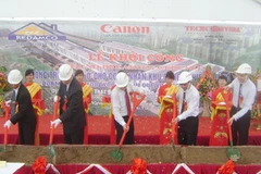 Lễ khởi công xây dựng công trình. (Ảnh: PV/Vietnam+)