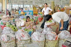 Tại chợ đầu mối Bình Điền. Ảnh minh họa. (Nguồn: Tuoitre) 