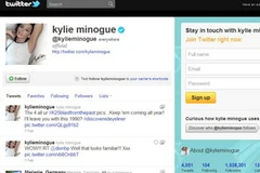 Twitter của ca sỹ Minogue. (Ảnh chụp màn hình)