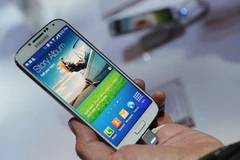 Điện thoại Samsung Galaxy S 4 tại buổi lễ ra mắt ở New York ngày 14/3. (Nguồn: AFP/TTXVN)