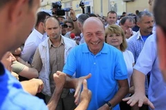 Tổng thống Romania bị bãi nhiệm Traian Basescu. (Nguồn: Reuters)