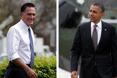 Theo các cuộc thăm dò, ông Obama đang tạm thời dẫn trước ông Romney. (Nguồn: AP)