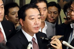 Bộ trưởng Tài chính Nhật Bản Yoshihiko Noda trả lời phỏng vấn tại Tokyo ngày 15/9 về việc Chính phủ can thiệp thị trường tiền tệ. (Nguồn: AFP/TTXVN)