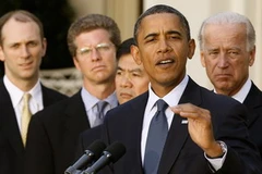 Tổng thống Barack Obama thúc giục Quốc hội thông qua luật giảm thuế cho tầng lớp trung lưu ngày 15/9. (Nguồn: Getty Images) 