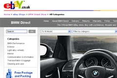 Giao diện trang bán phụ tùng của BMW trên ebay. (Nguồn: ebay)
