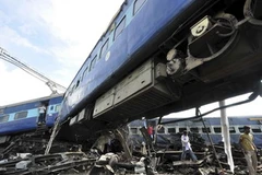 Hiện trường vụ tai nạn. (Nguồn: AFP/TTXVN)