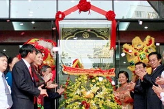 Tại lễ khánh thành và gắn biển cho rạp Đại Nam. (Nguồn: TTXVN)