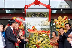 Tại lễ khánh thành và gắn biển cho rạp Đại Nam. (Nguồn: TTXVN)