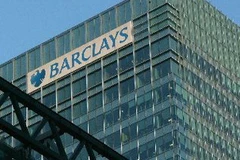 Trụ sở của Ngân hàng Barclays ở phía Đông thủ đô London. (Nguồn: AFP/TTXVN)
