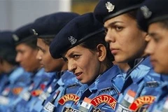 Các nữ cảnh sát Ấn Độ thuộc lực lượng gìn giữ hòa bình của Liên hợp quốc được cử đi làm nhiệm vụ tại Liberia. (Nguồn: Internet) 