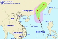 Vị trí và đường đi của bão số 1. (Nguồn: nchmf.gov.vn)